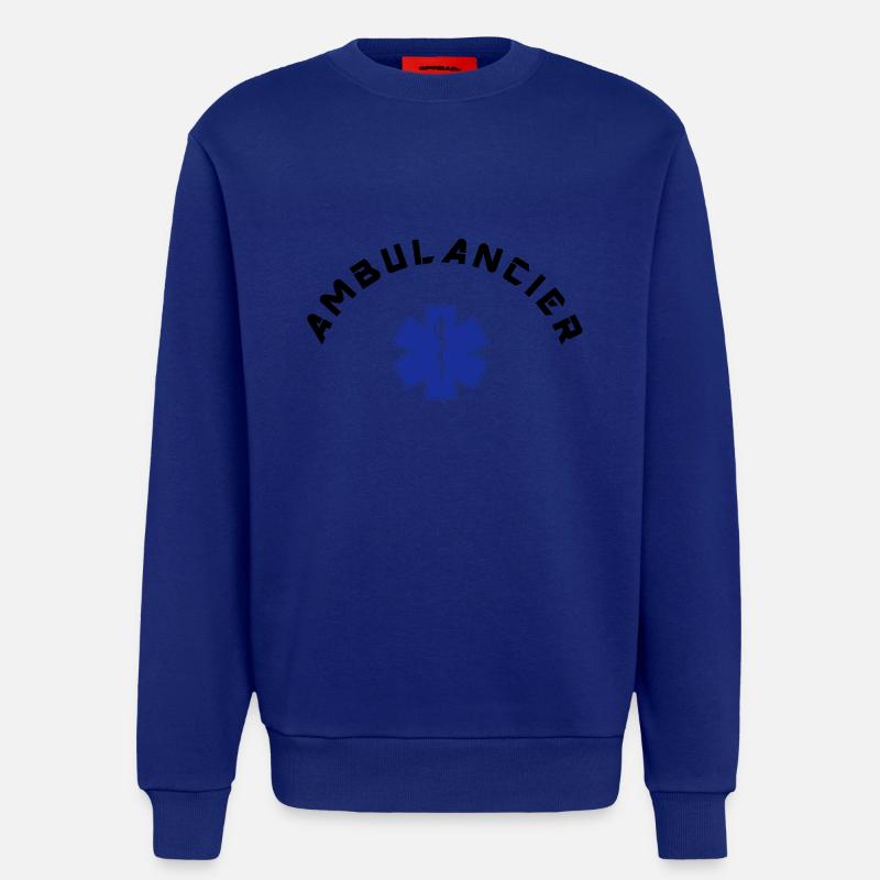 ambulancier logo 4 - Sweatshirt - made by SPREAD  - Iconic Blue