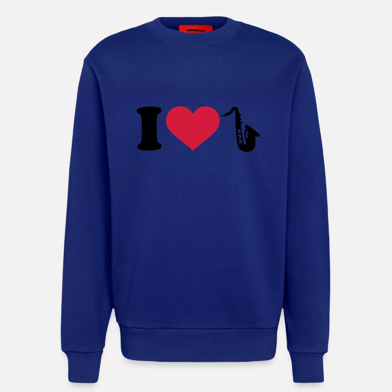 Saxophon - Sweatshirt - made by SPREAD  - Iconic Blue