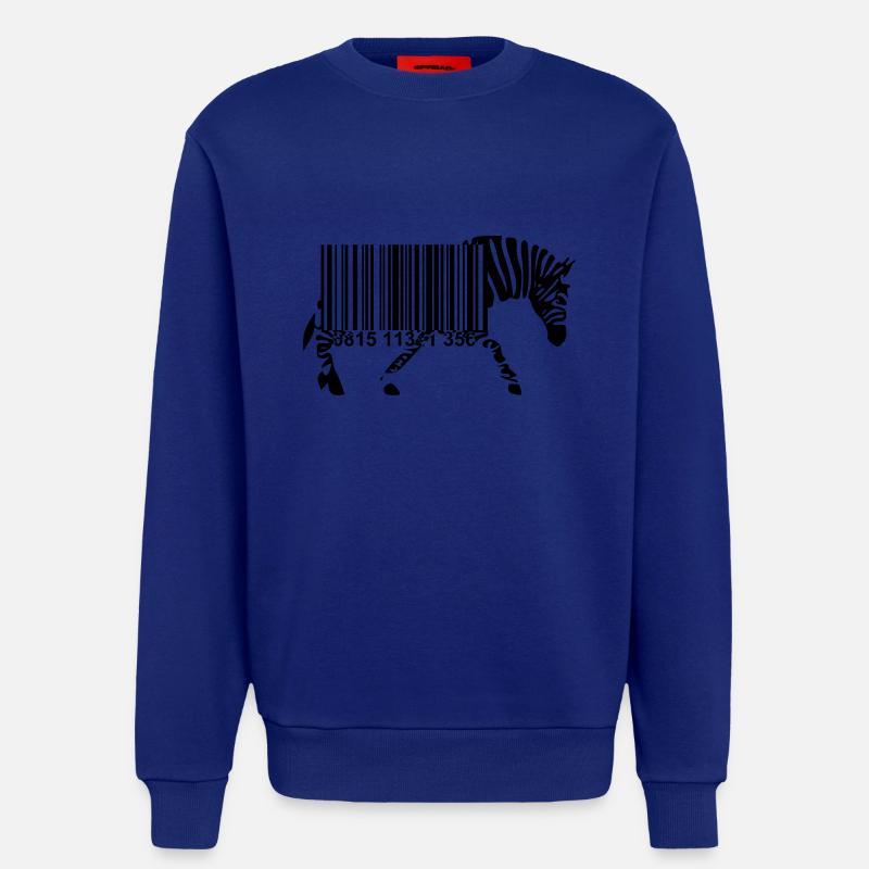 Strichcode Zebra - Sweatshirt - made by SPREAD  - Iconic Blue