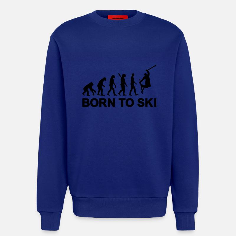 Evolution Skiing - Sweatshirt - made by SPREAD  - Iconic Blue