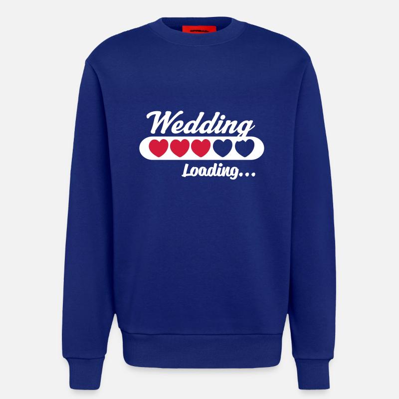Wedding Loading_v2_heartb - Sweatshirt - made by SPREAD  - Iconic Blue