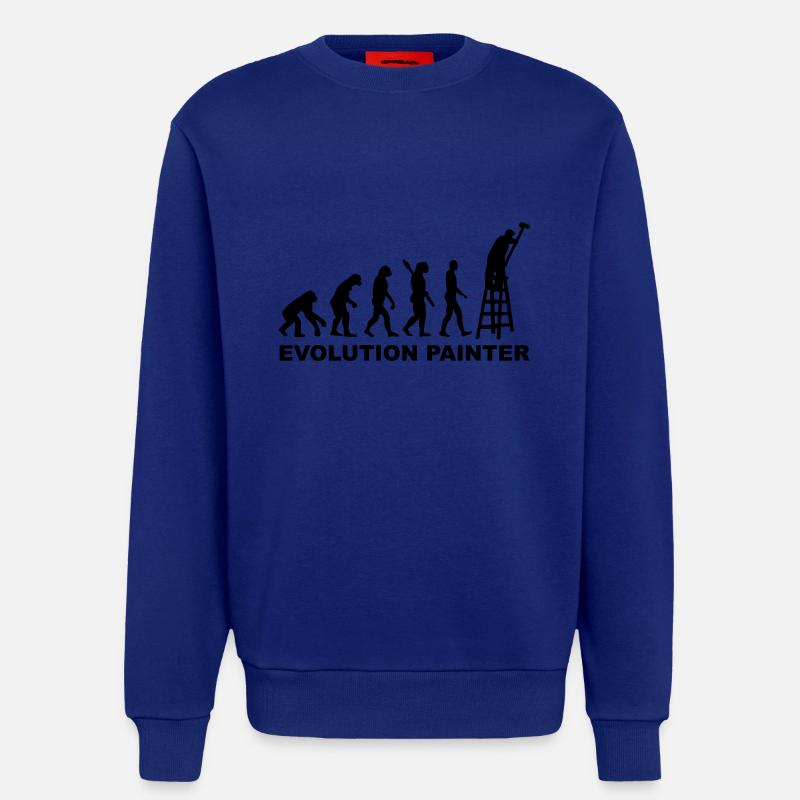 Evolution Painter - Sweat bio décontracté fabriqué en UE - Iconic Blue