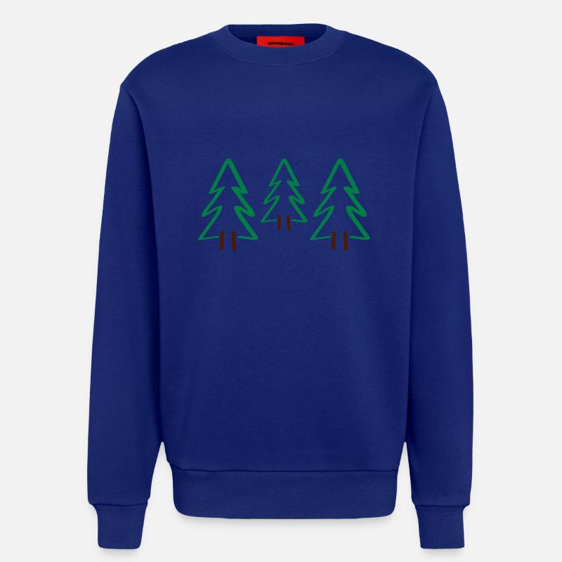 bäume weihnachten - Sweatshirt - made by SPREAD  - Iconic Blue