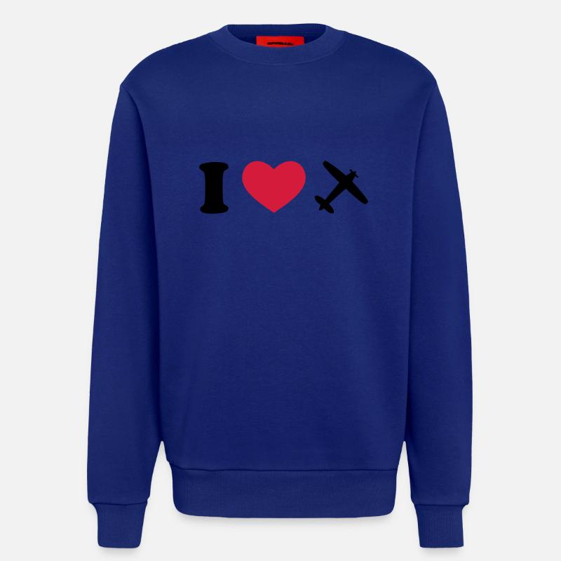 flugzeug - Sweatshirt - made by SPREAD  - Iconic Blue