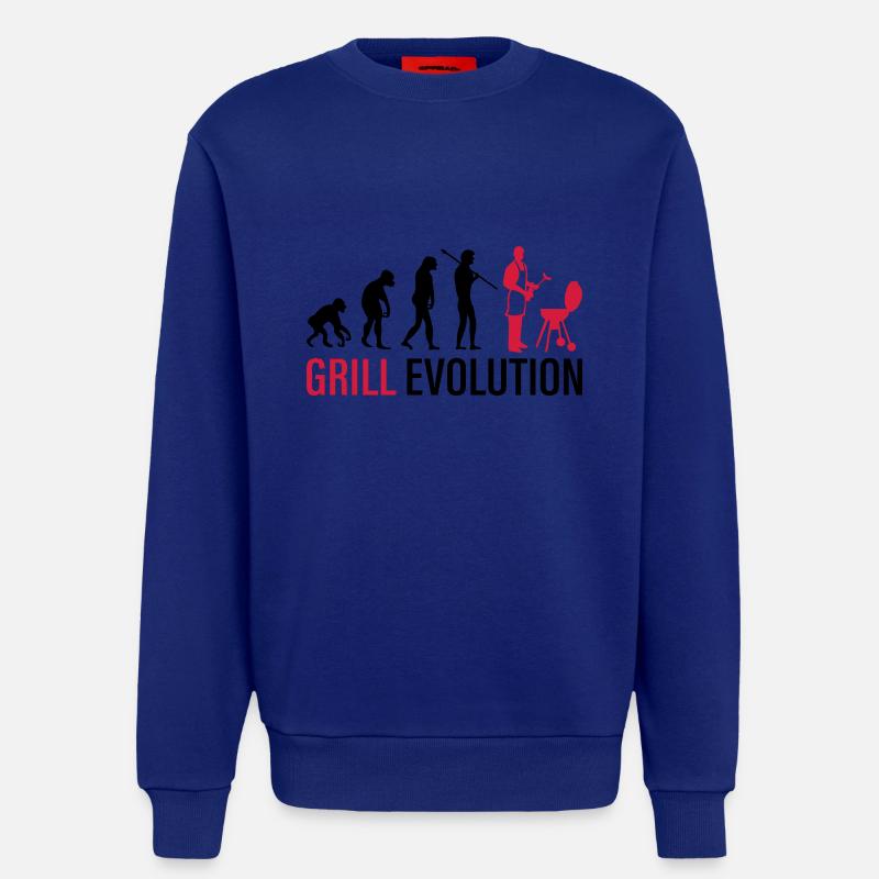 Evolution du gril - Sweat bio décontracté fabriqué en UE - Iconic Blue