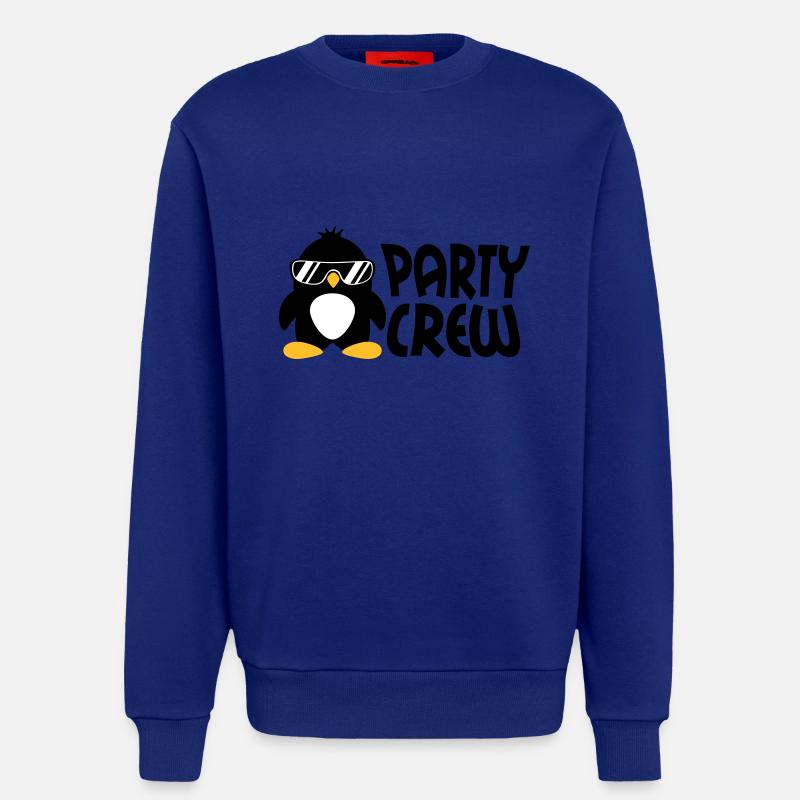 Party Crew Penguin - Sweatshirt - made by SPREAD - Iconic Blue
