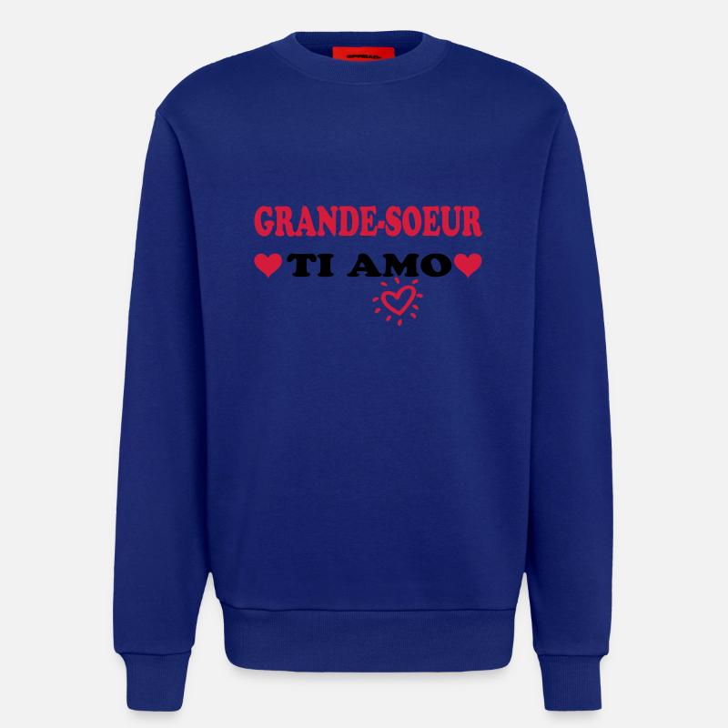 GROSSE SCHWESTER Ti AMO - Sweatshirt - made by SPREAD  - Iconic Blue