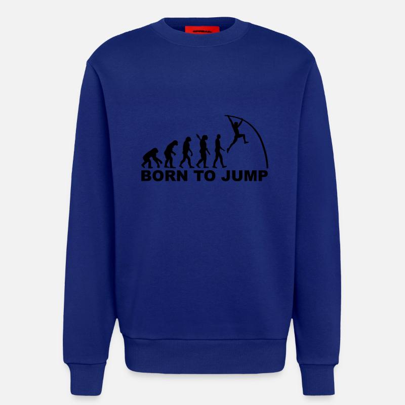 Evolution Pole vault - Sweatshirt - made by SPREAD  - Iconic Blue