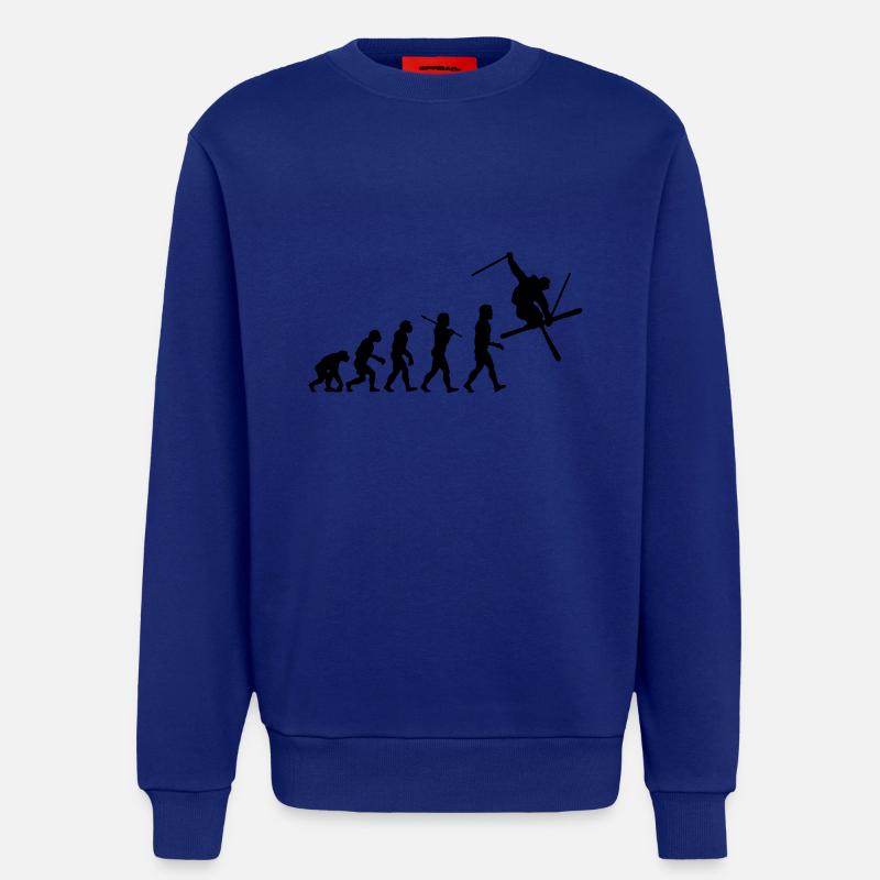 Ski Evolution - Sweatshirt - made by SPREAD  - Iconic Blue