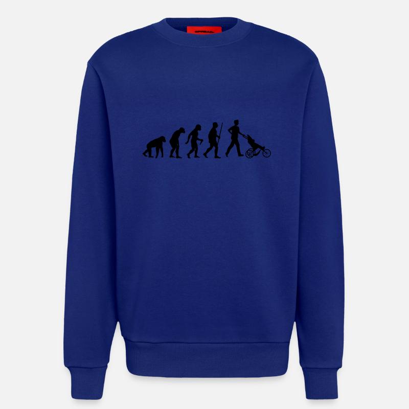 Daddy Papa Evolution - Sweatshirt - made by SPREAD  - Iconic Blue