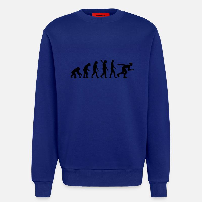 Évolution inline skating - Sweat bio décontracté fabriqué en UE - Iconic Blue