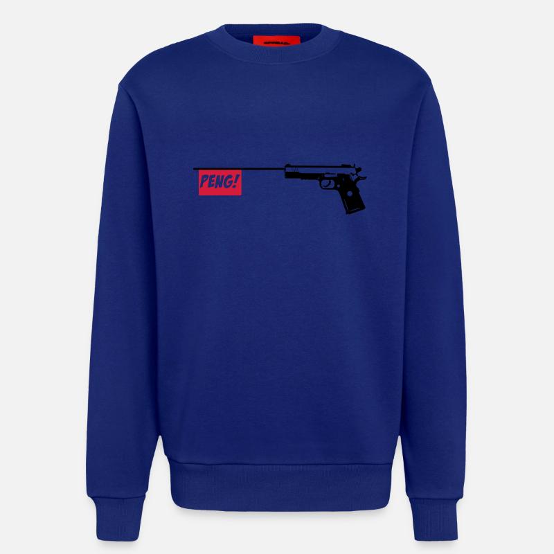 Pistole PENG 2c - Sweatshirt - made by SPREAD  - Iconic Blue