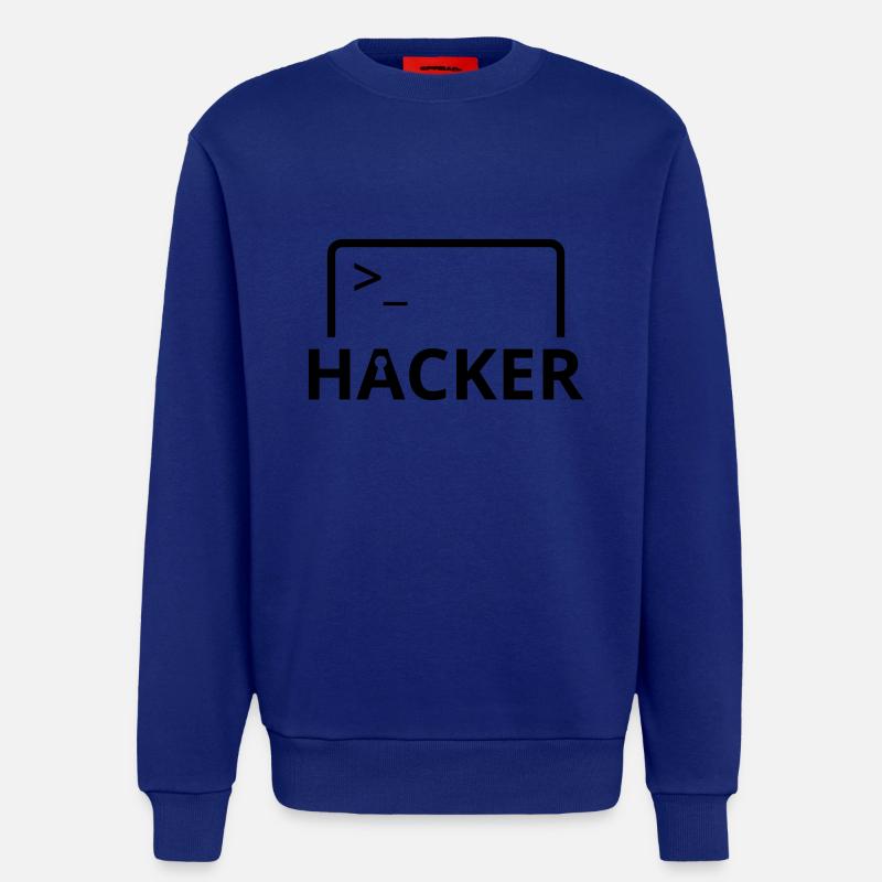 Hacker computer scientist computer programmer - Sweatshirt - made by SPREAD  - Iconic Blue