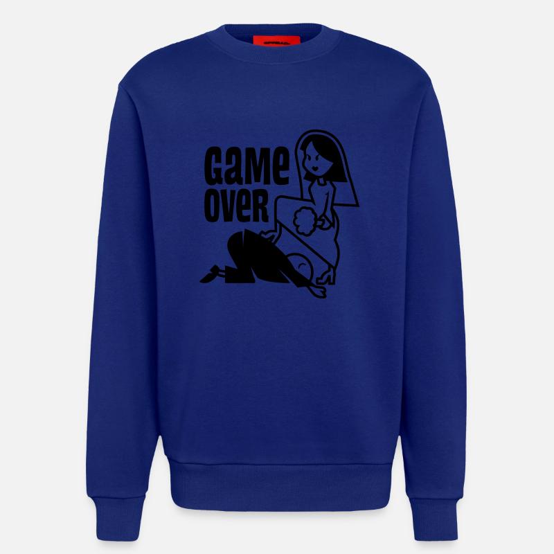 vl050a_gameover_1c - Sweatshirt - made by SPREAD - Iconic Blue