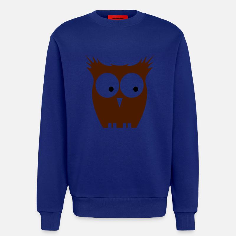 eule braun - Sweatshirt - made by SPREAD  - Iconic Blue