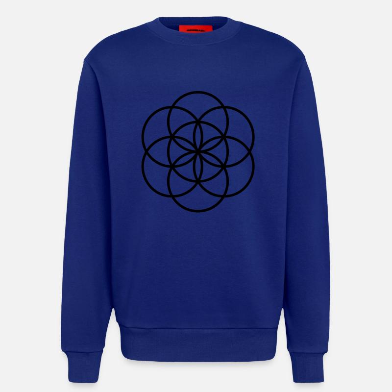 Blume des Lebens - beginning - Sweatshirt - made by SPREAD  - Iconic Blue