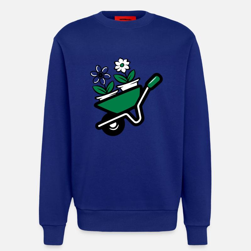 Garten blumen schubkarre - Sweatshirt - made by SPREAD  - Iconic Blue