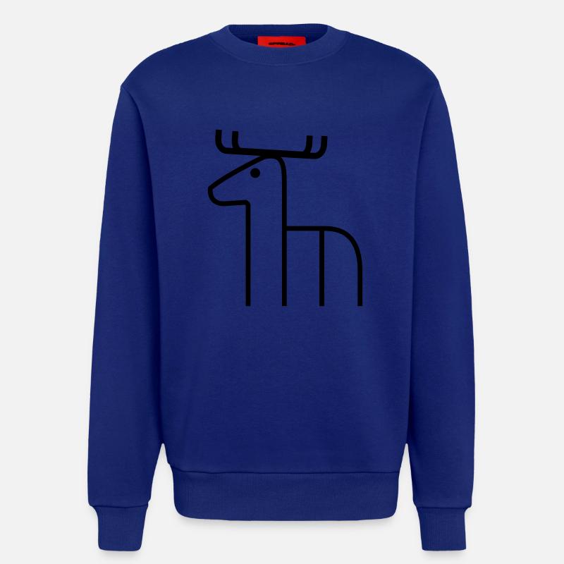 Hirsch - Sweatshirt - made by SPREAD  - Iconic Blue