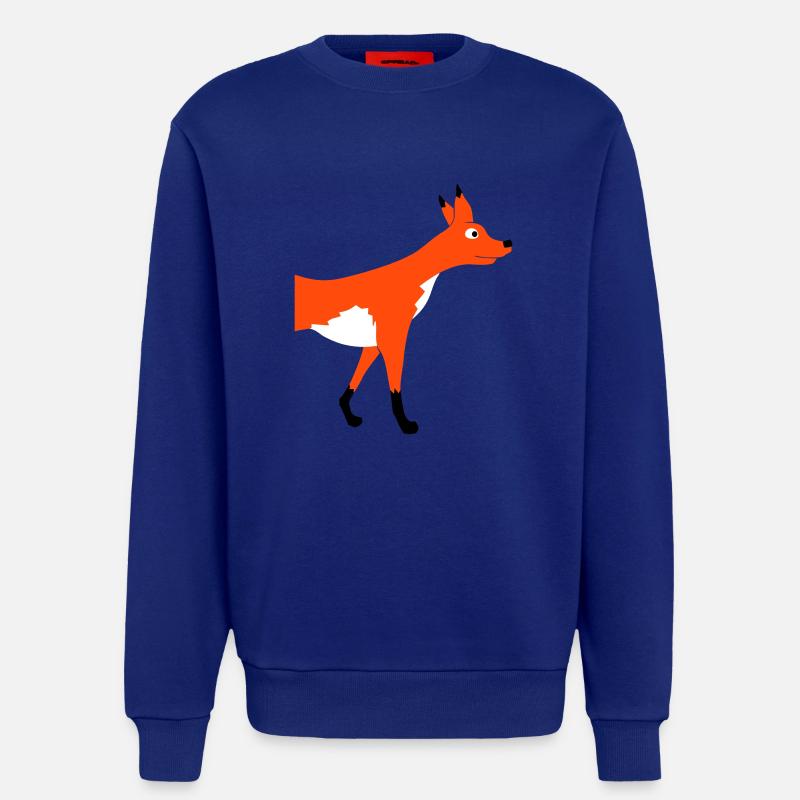 Demi-renard devant Demi devant Cool - Sweat bio décontracté fabriqué en UE - Iconic Blue