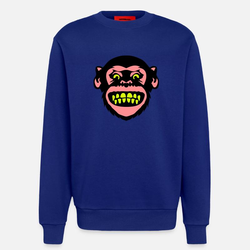 monkey monkey grimace 8 - Sweatshirt - made by SPREAD  - Iconic Blue