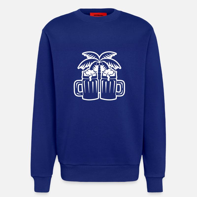 Beer Beach Palm Trees Island - Sweatshirt - made by SPREAD - Iconic Blue
