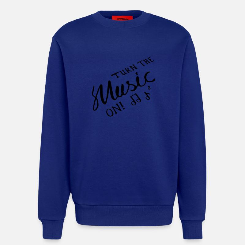 Turn the Music On! - Sweatshirt - made by SPREAD  - Iconic Blue