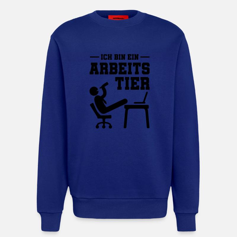 ich bin ein arbeitstier - Sweatshirt - made by SPREAD  - Iconic Blue