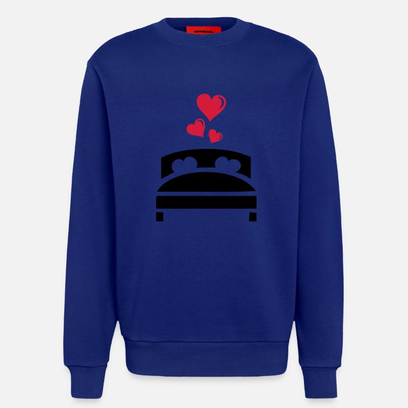 ehebett herzen - Sweatshirt - made by SPREAD  - Iconic Blue