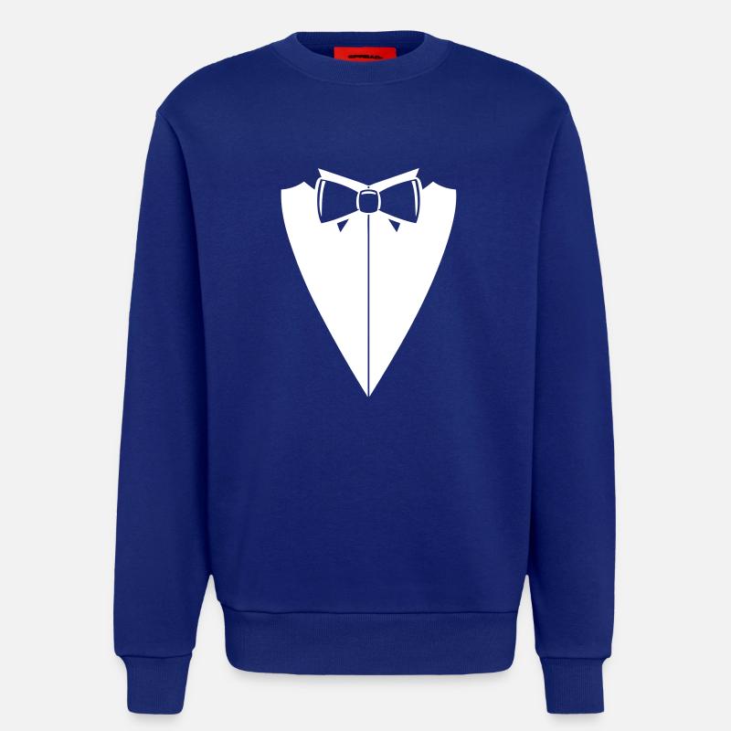 Fliege mit Hemdkragen D - Sweatshirt - made by SPREAD  - Iconic Blue