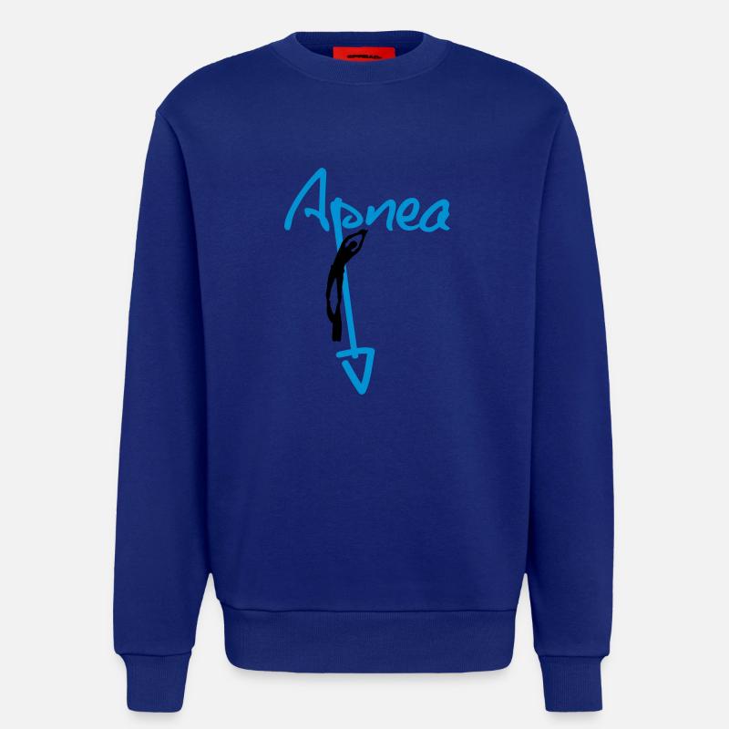 Apnea Script - Sweatshirt - made by SPREAD  - Iconic Blue