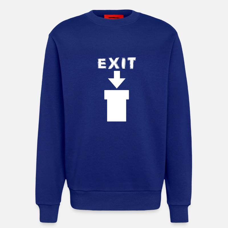 Exit Comic Retro Design - Sweatshirt - made by SPREAD  - Iconic Blue