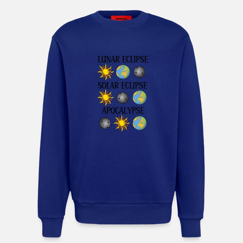 Lunar Eclipse Solar Eclipse Apocalypse - Sweatshirt - made by SPREAD  - Iconic Blue