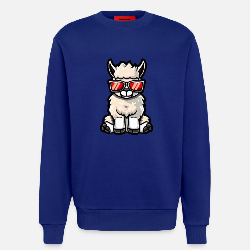 Alpaka Llama Cool Comic - Sweatshirt - made by SPREAD  - Iconic Blue