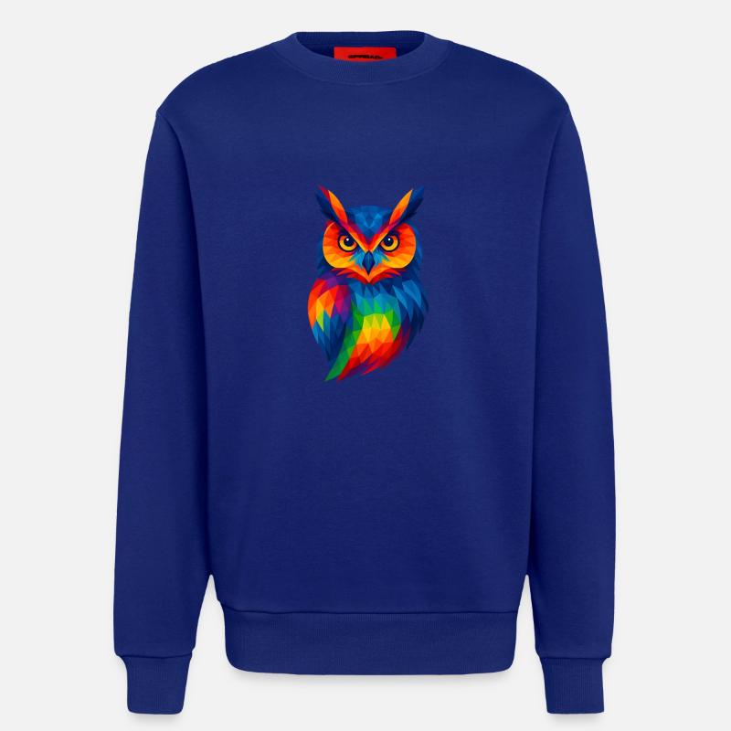WPAP Stil Tiere - Eule - Sweatshirt - made by SPREAD - Iconic Blue