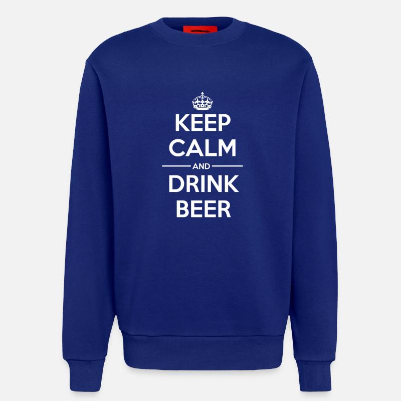 Drinks Keep calm Beer - Sweatshirt - made by SPREAD - Iconic Blue