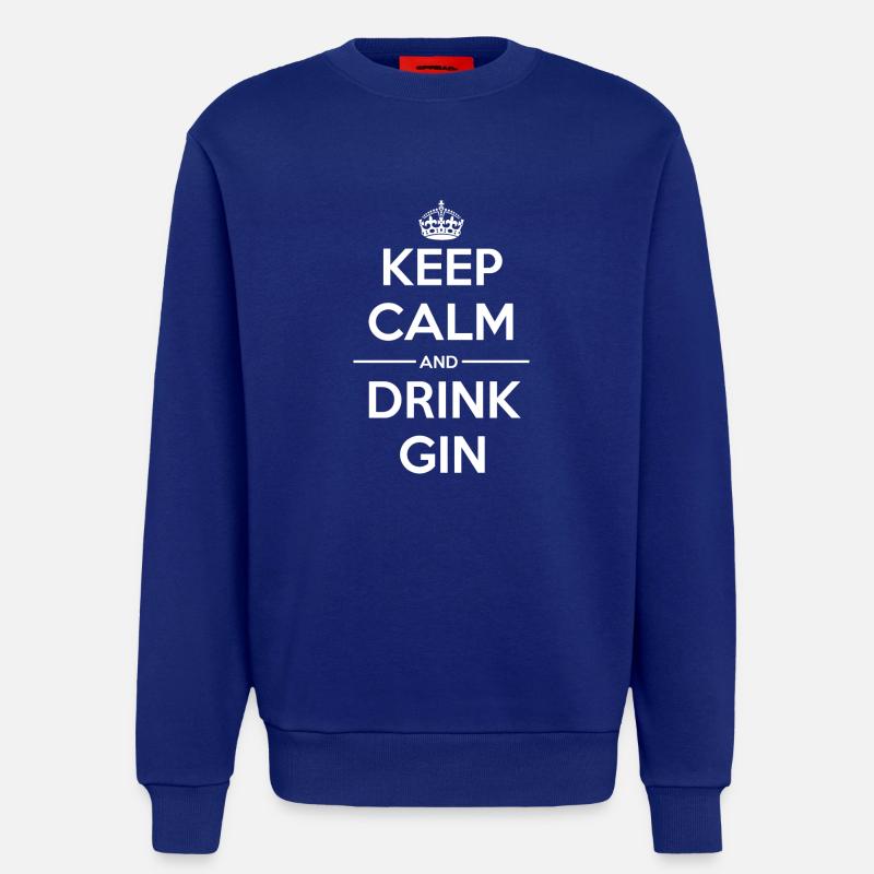 Drinks Keep calm Gin - Sweatshirt - made by SPREAD  - Iconic Blue