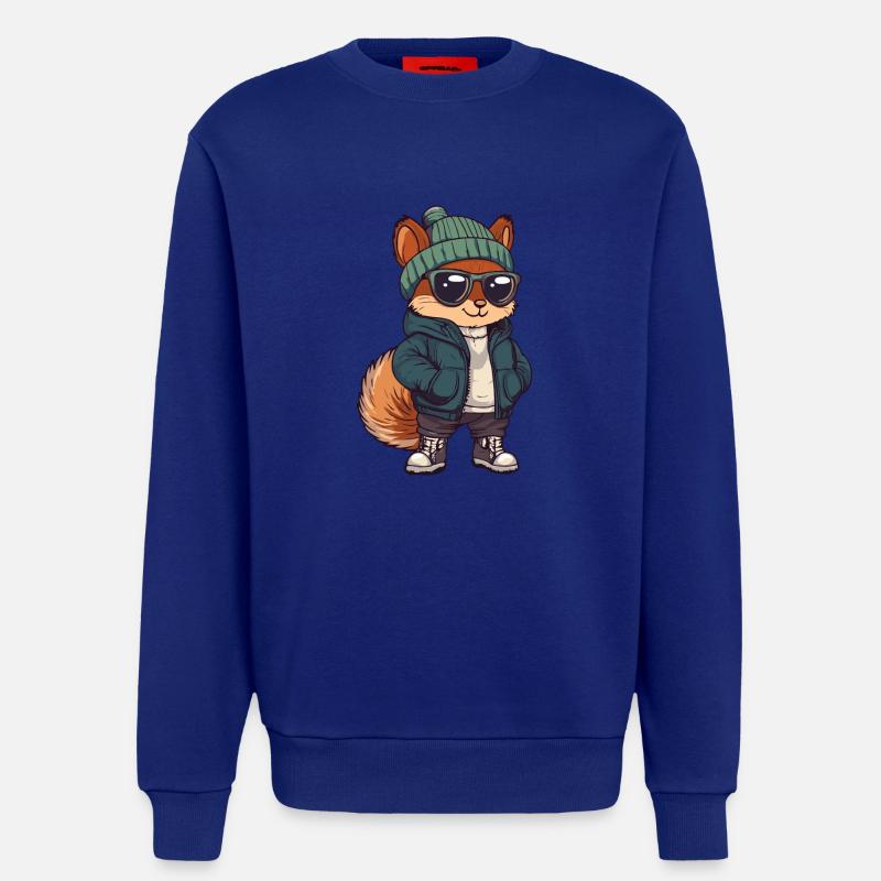 Eichhörnchen Winter Comic - Sweatshirt - made by SPREAD  - Iconic Blue