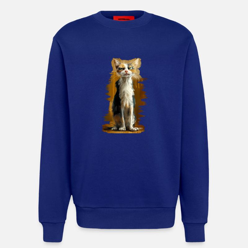 Crumpy Cat - Sweatshirt - made by SPREAD  - Iconic Blue