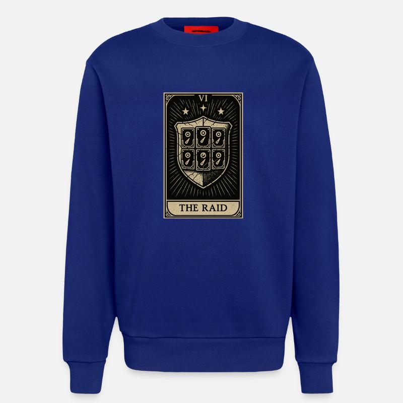 Tarot Datahoarding: The RAID Shield - Sweatshirt - made by SPREAD  - Iconic Blue