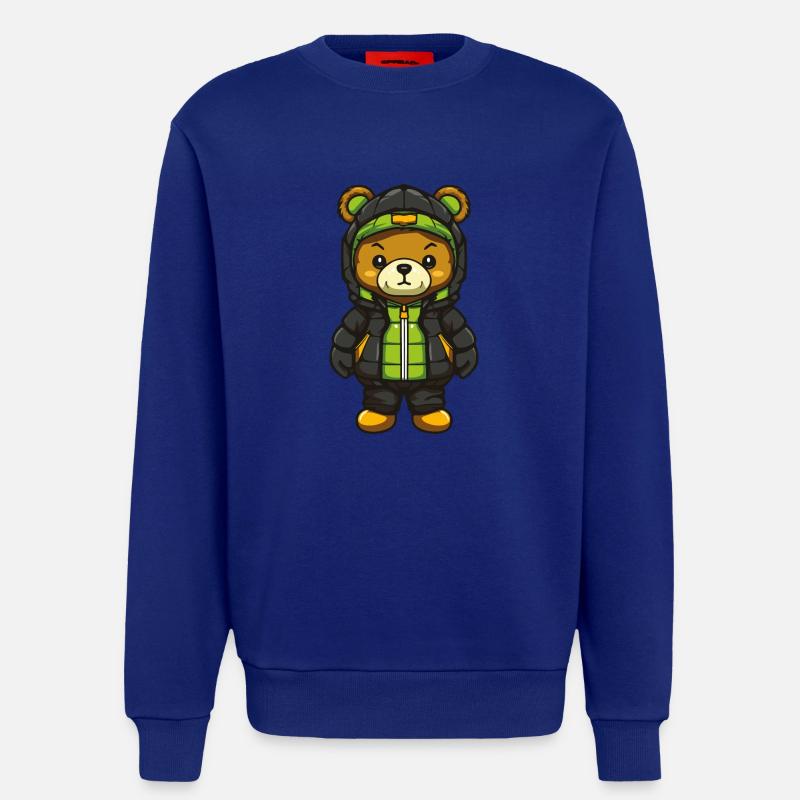 Bear Comic - Sweatshirt - made by SPREAD  - Iconic Blue