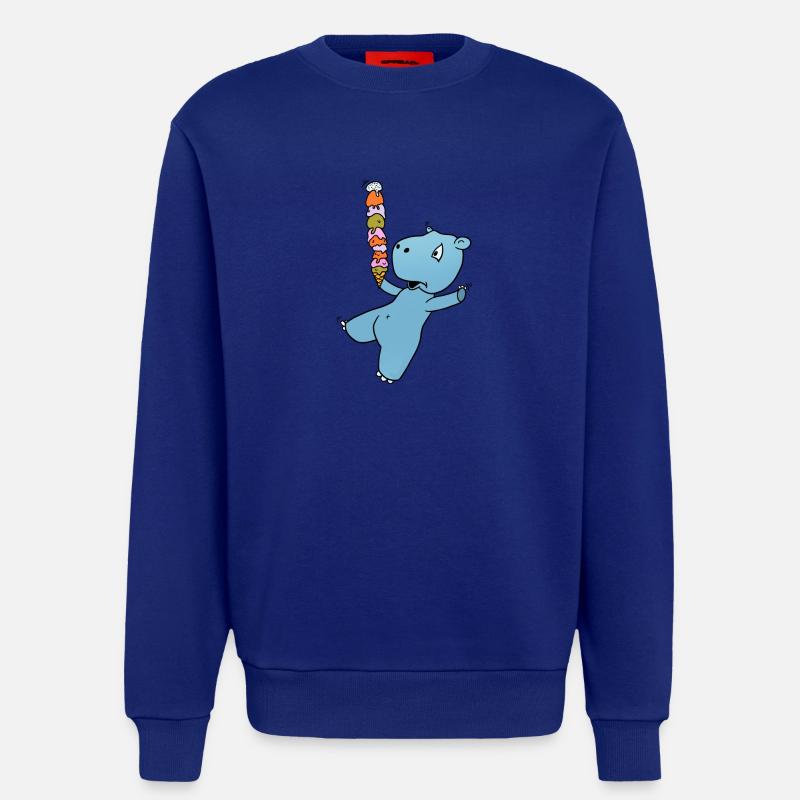 Nilpferd Eis - Sweatshirt - made by SPREAD  - Iconic Blue