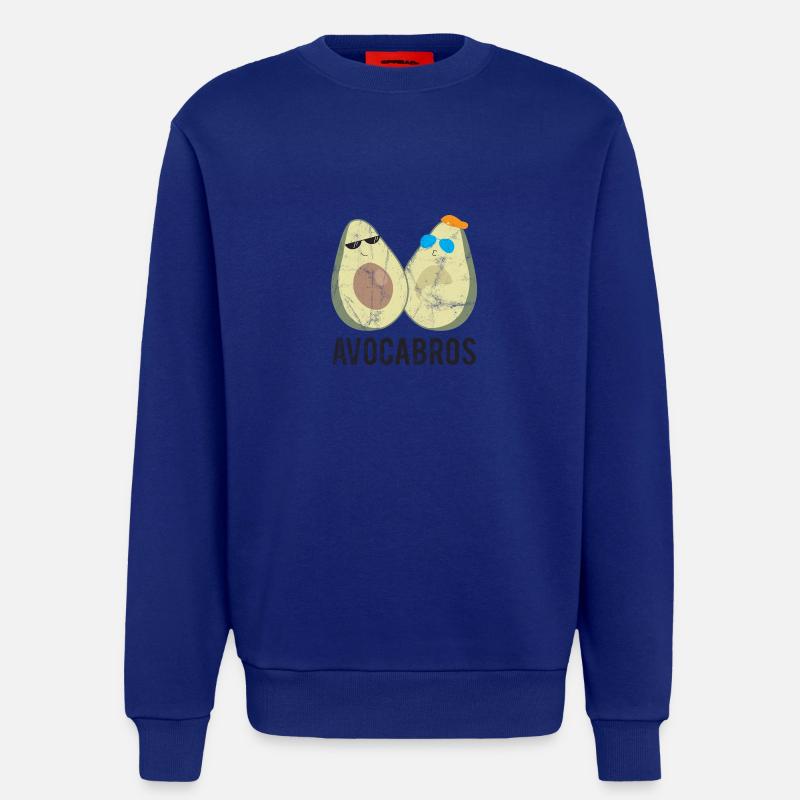 Frucht / Früchte: Avocado - Avocabros - BFF - Sweatshirt - made by SPREAD  - Iconic Blue