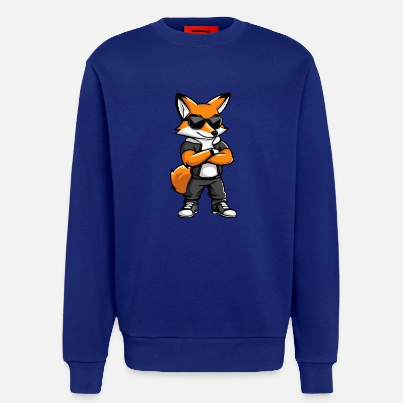 Fox Comic - Sweatshirt - made by SPREAD  - Iconic Blue
