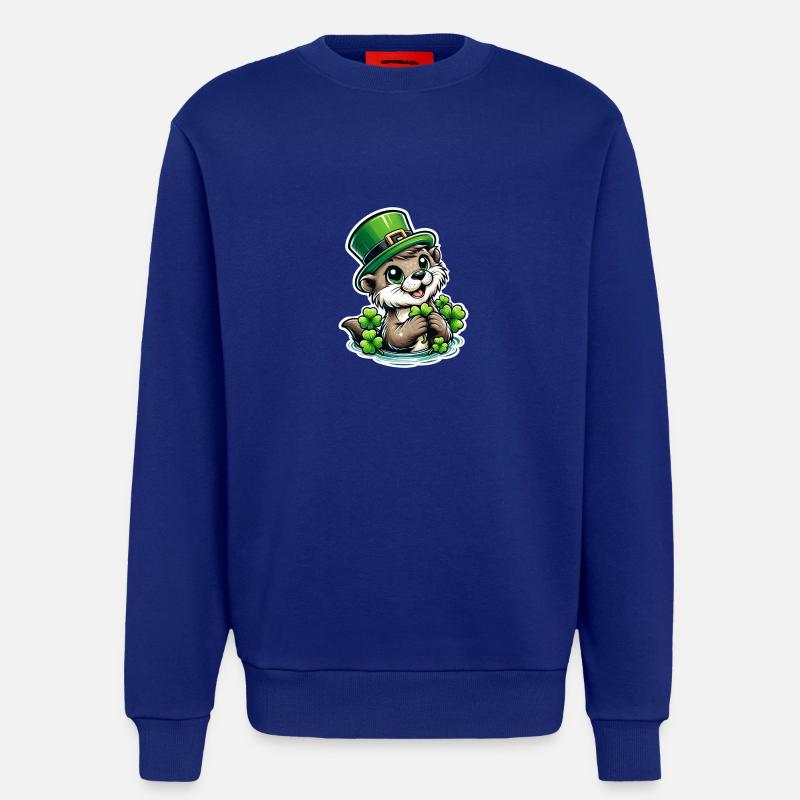 St. Patrick's Otter Fun - Sweatshirt - made by SPREAD - Iconic Blue