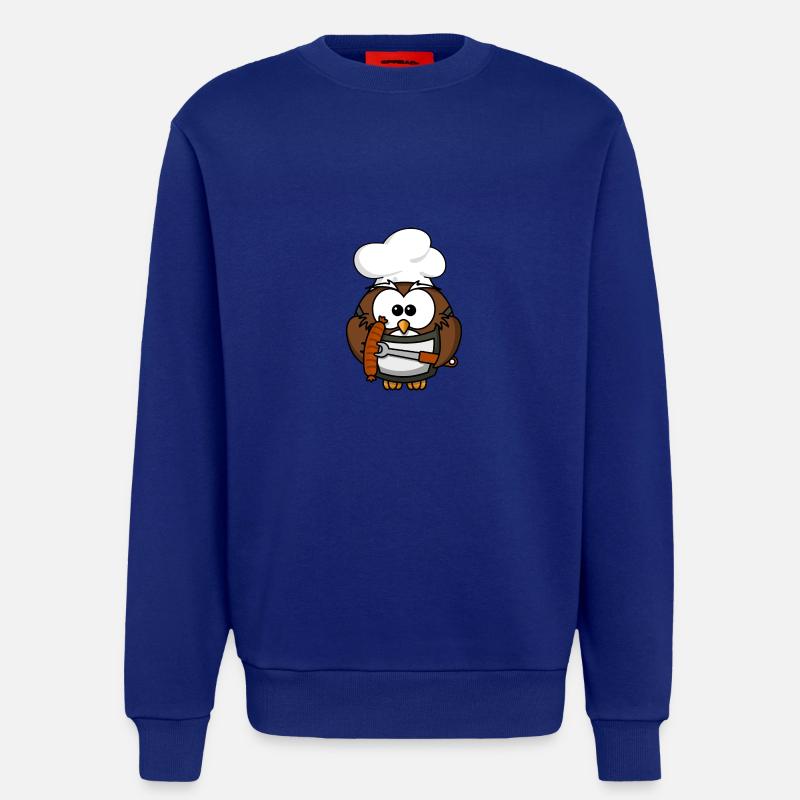 Grillmeister Eule / Papa Eule - Sweatshirt - made by SPREAD  - Iconic Blue