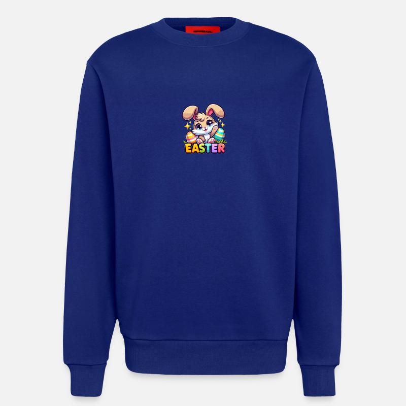 Happy Easter - Easter Bunny Illustration - Sweatshirt - made by SPREAD  - Iconic Blue