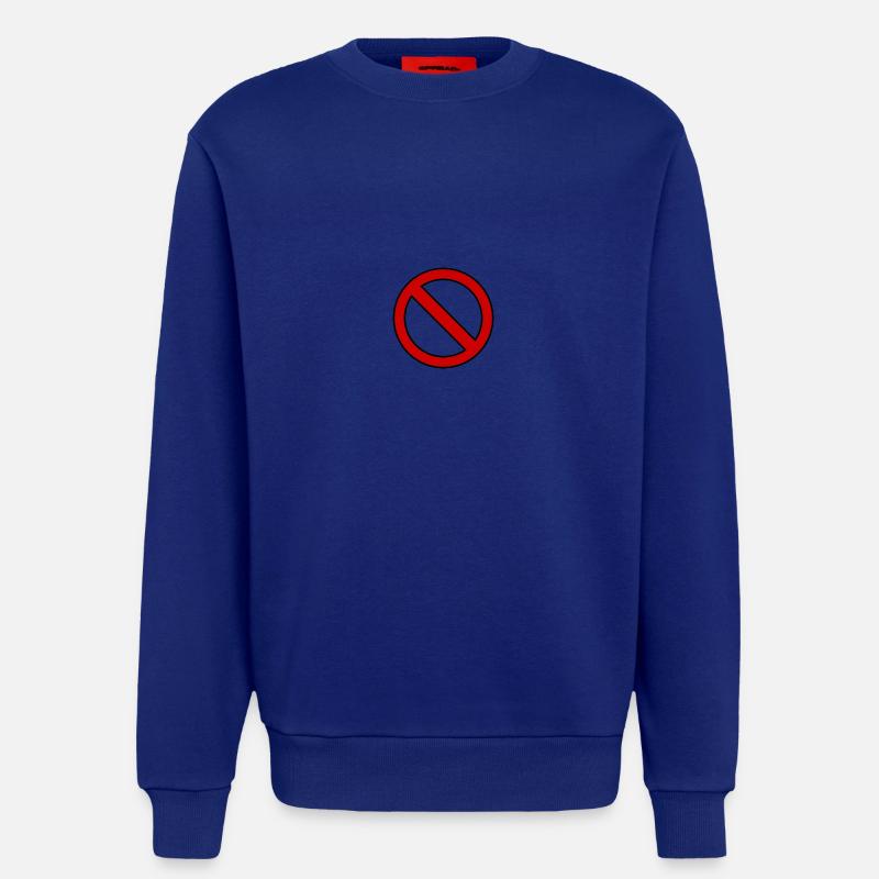 Verboten Schild Geschenk Idee - Sweatshirt - made by SPREAD - Iconic Blue