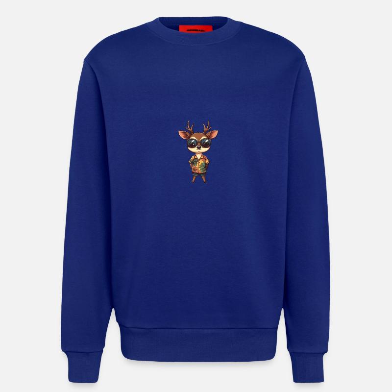 Deer Comic Cool Summer - Sweatshirt - made by SPREAD  - Iconic Blue