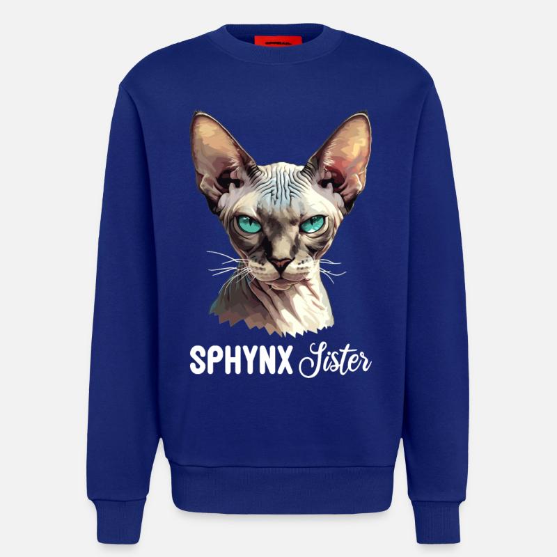 Sphynx Kätzchen Sphynx Katze - Sweatshirt - made by SPREAD  - Iconic Blue
