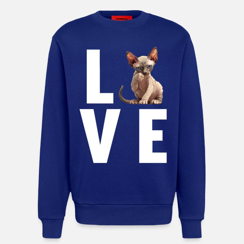 Sphynx Kätzchen Sphynx Katze - Sweatshirt - made by SPREAD  - Iconic Blue